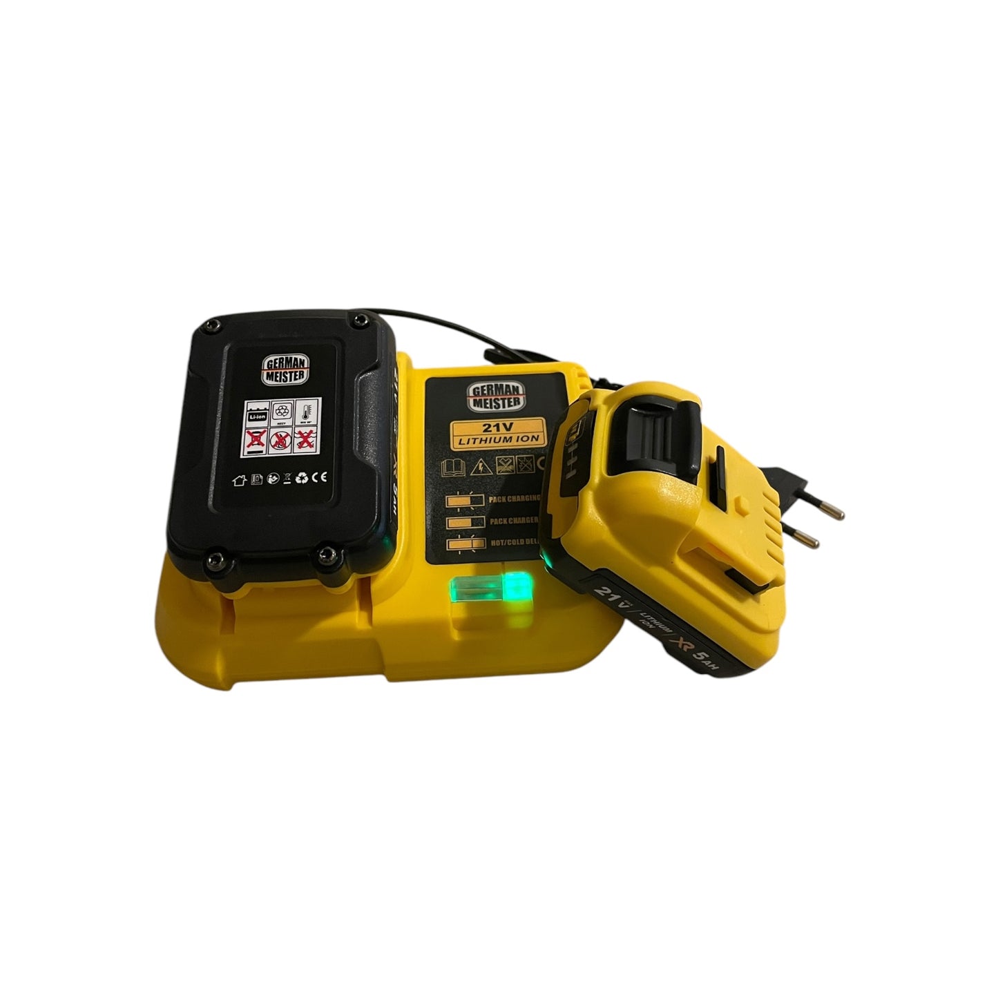 Nivela laser 4D German Meister, 16 linii, 360 grade, laser verde, 21V 5Ah 🔳5941944375289