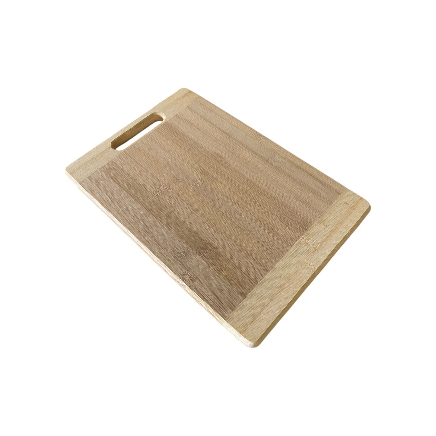 Tocator bambus cu maner ergonomic, 24x34x1.7 cm, ideal taiere legume si carne, bej 🔳 6932723900562