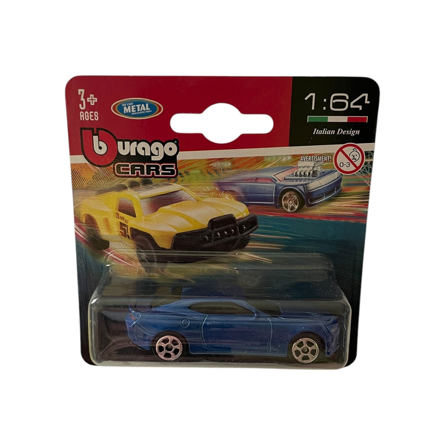 Mașina de jucărie Bburago Chevrolet Camaro SS, metal die-cast, albastru metalizat 🔳 0634474673646