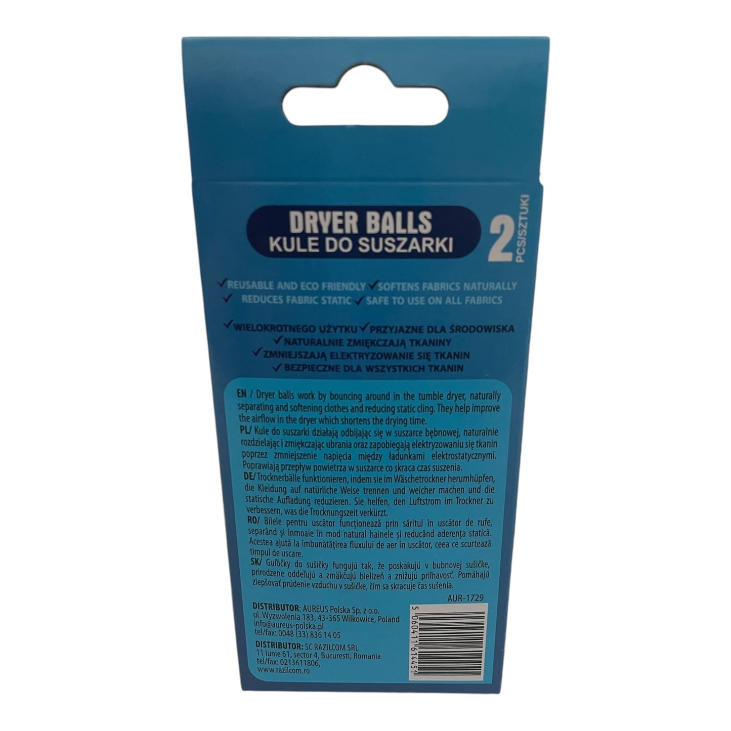 Set bile masina spalat si uscator, antistatice, reutilizabile – EAN 0634474673608