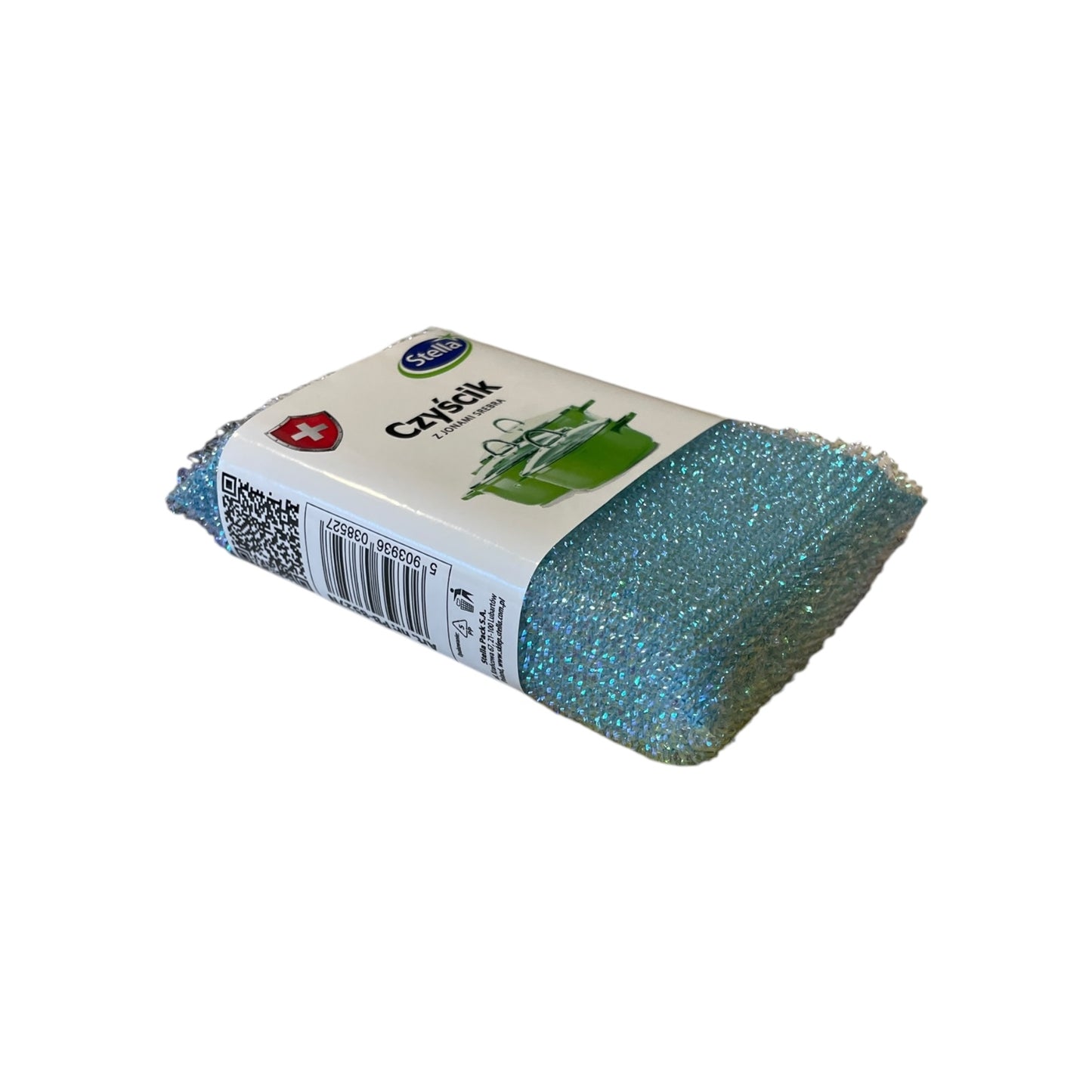 Burete Stella pentru curățare teflon, antibacterian cu ioni de argint, multicolor 🔳 5903936038527