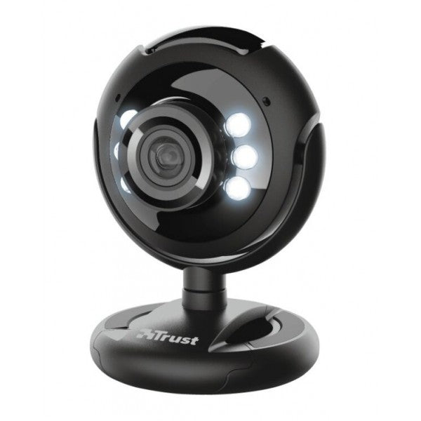 Camera web Trust SpotLight Pro, microfon, USB, focus ajustabil, LED luminos, negru 🔳8713439164282
