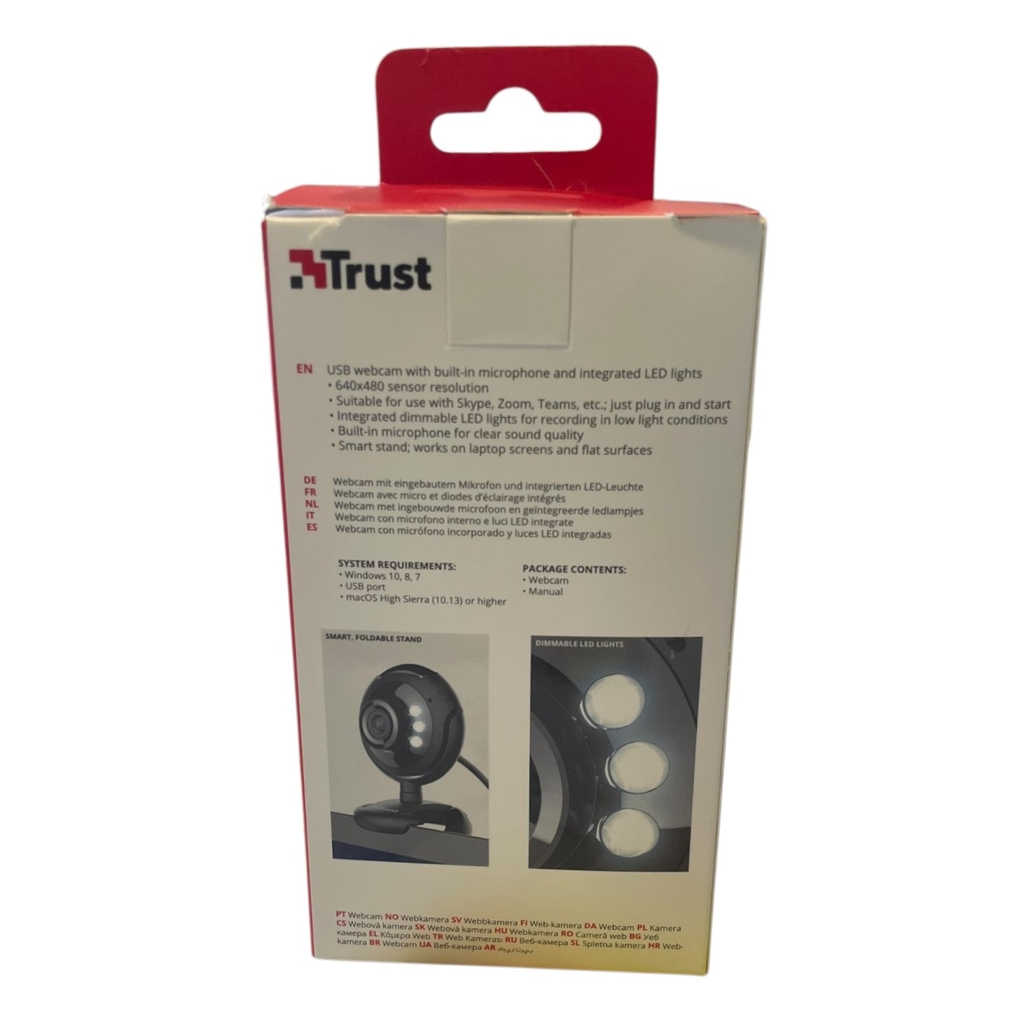 Camera web Trust SpotLight Pro, microfon, USB, focus ajustabil, LED luminos, negru 🔳8713439164282