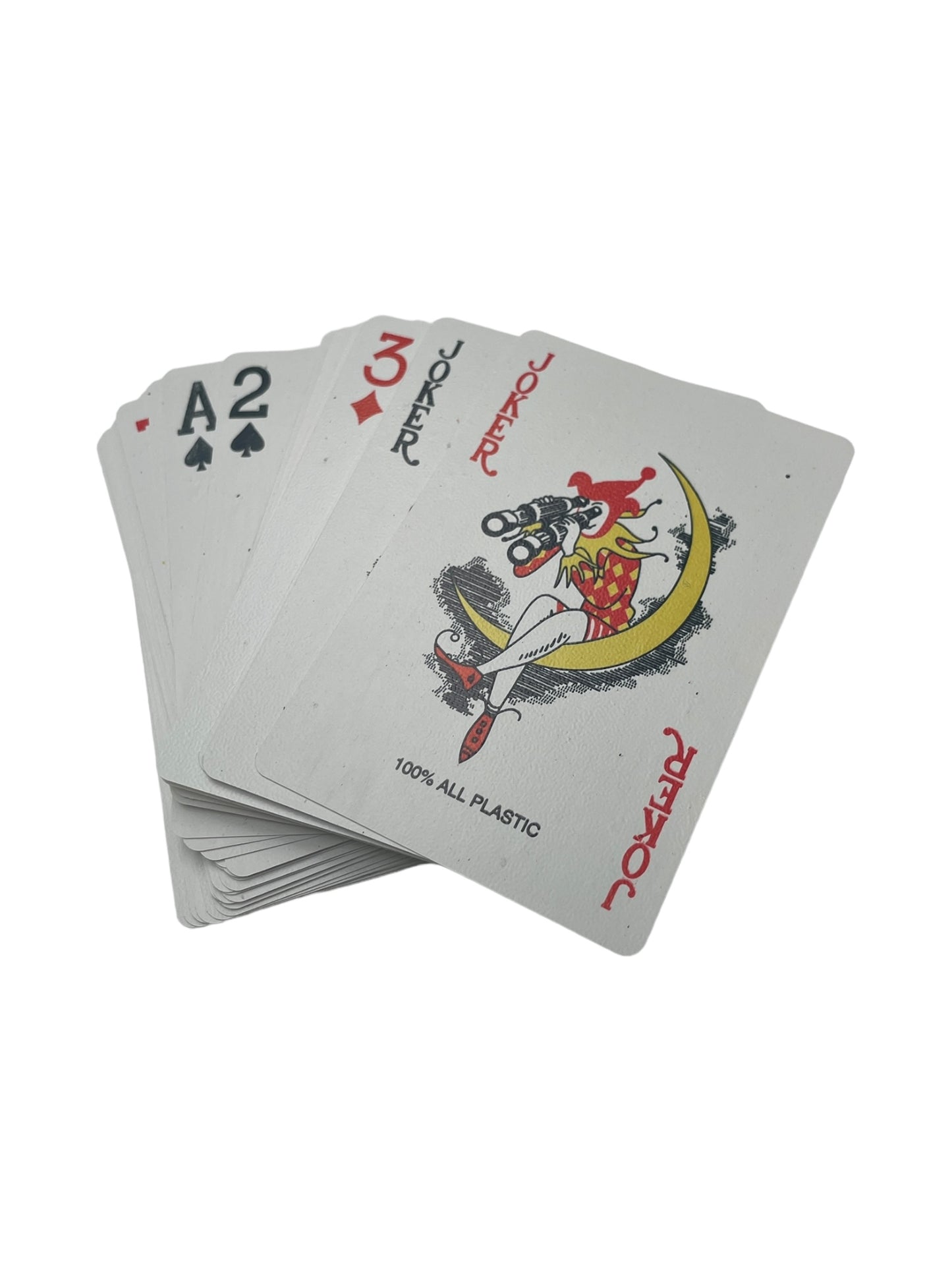 Cărți de joc, plastic 100%, ultrarezistente, 54 bucăți, standard, albastru 🔳 5941944424208