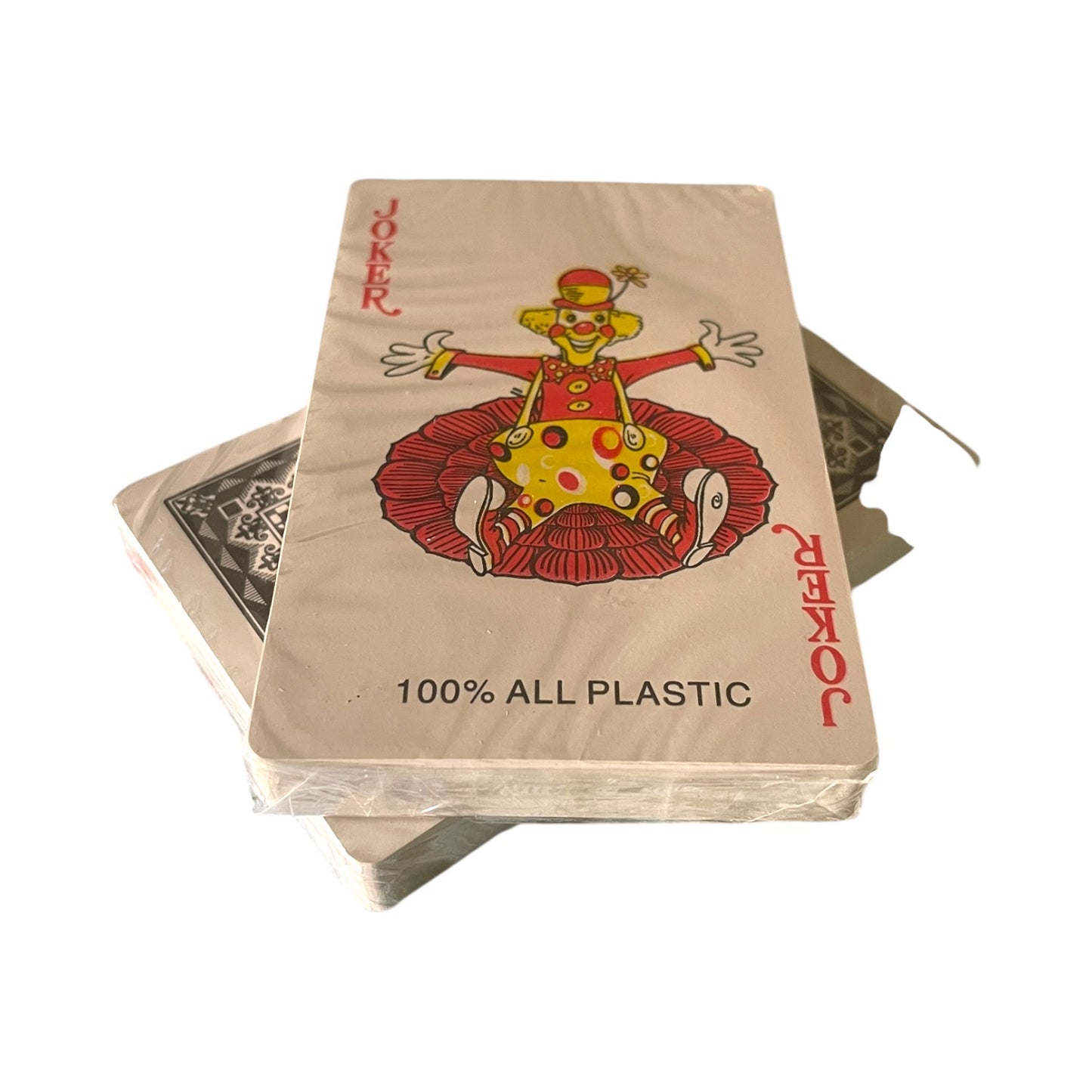 Set carti joc plastic rezistent, 2 bucati, rosu si negru – EAN 5940000000237