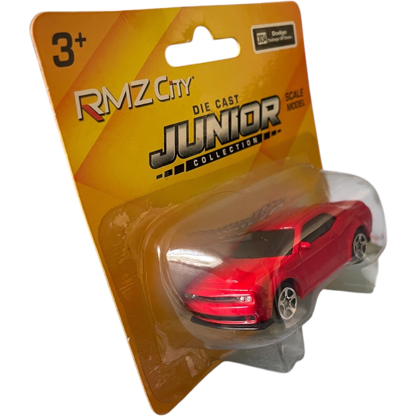Masina jucarie Dodge Challenger, metal, rosu, scara 1:64 - EAN 0634474673721