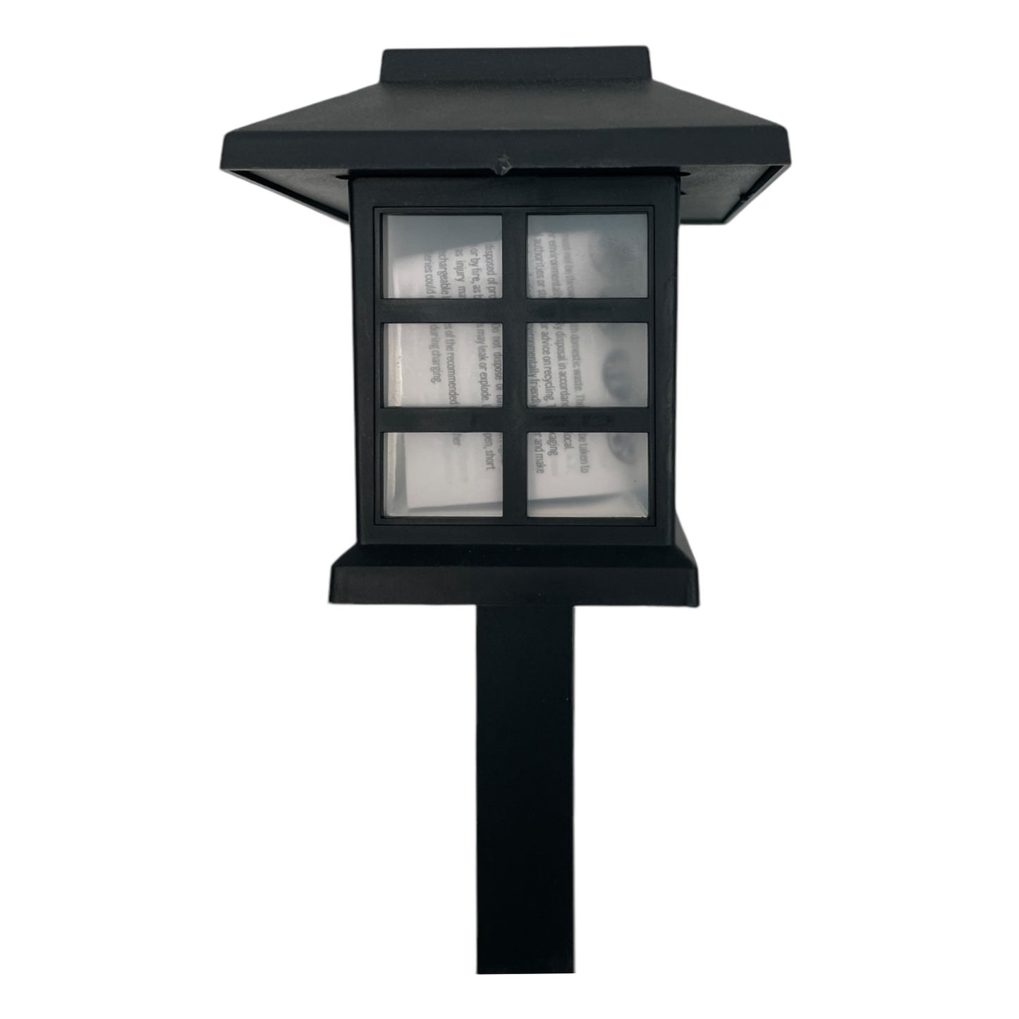 Lampa solară de exterior London, tip felinar, 6000K, 0.06W, IP65, negru 🔳 3276007639223