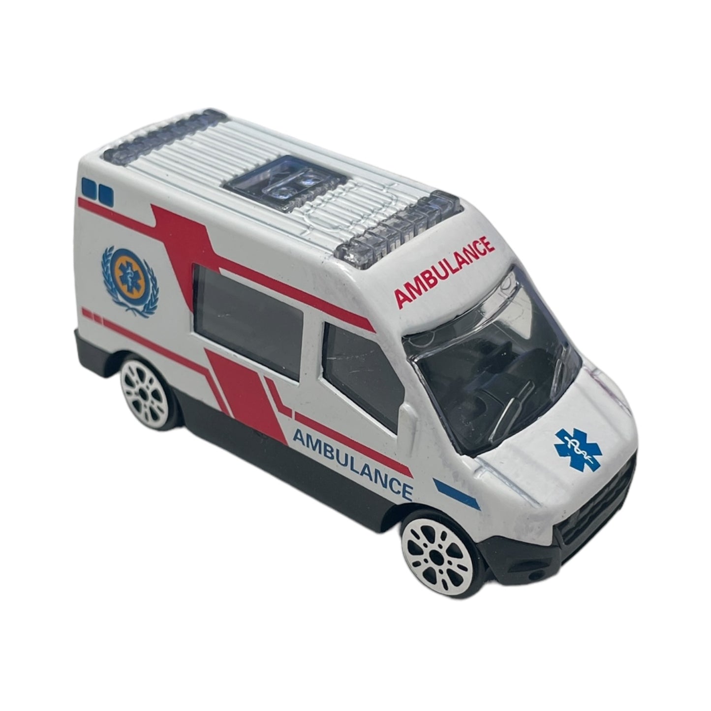 Set 5 mașini intervenție Super Power, scară 1:64, alb - EAN 0634474672991