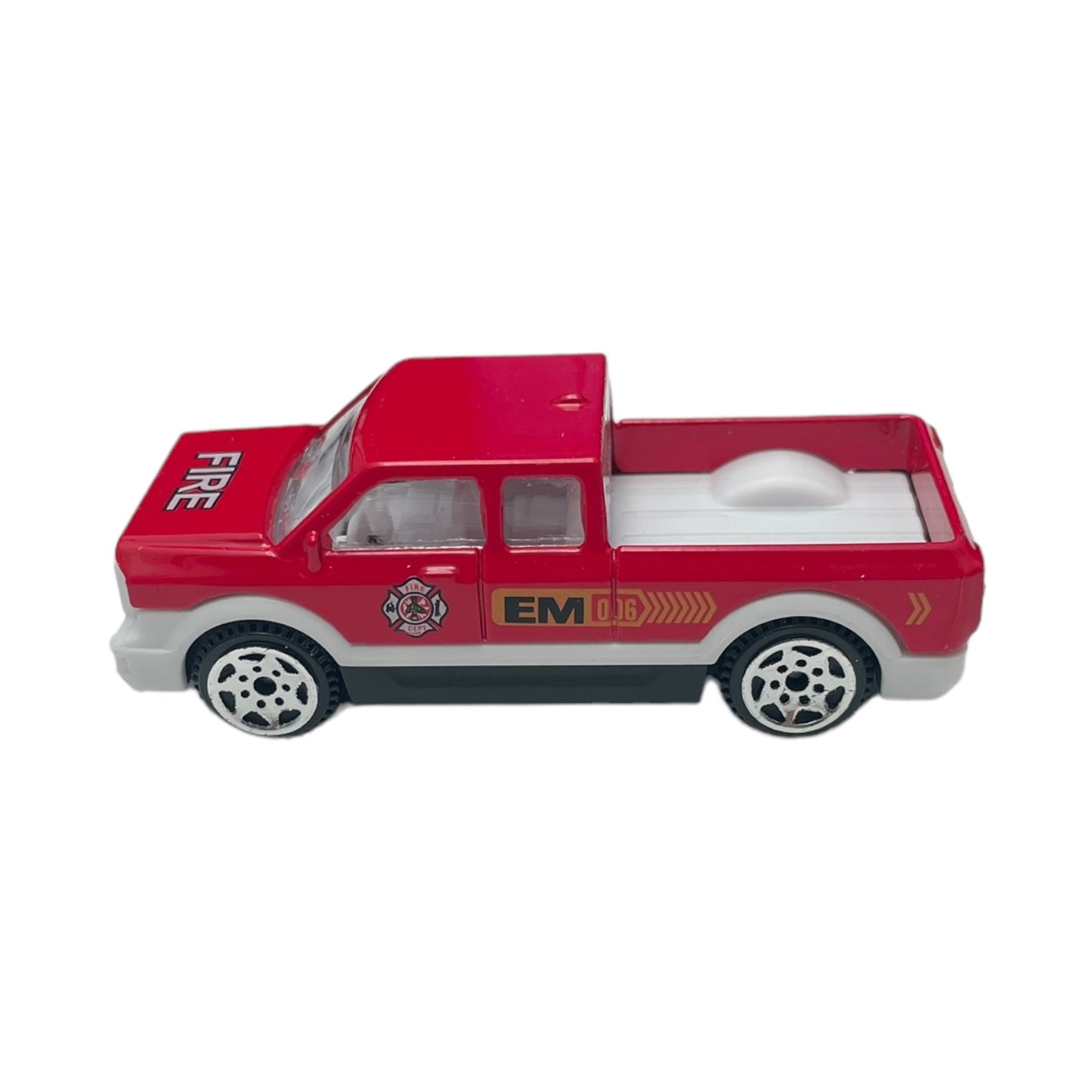 Set 5 mașini intervenție Power, metal/plastic, 1:64, roșu - EAN 5941944424246
