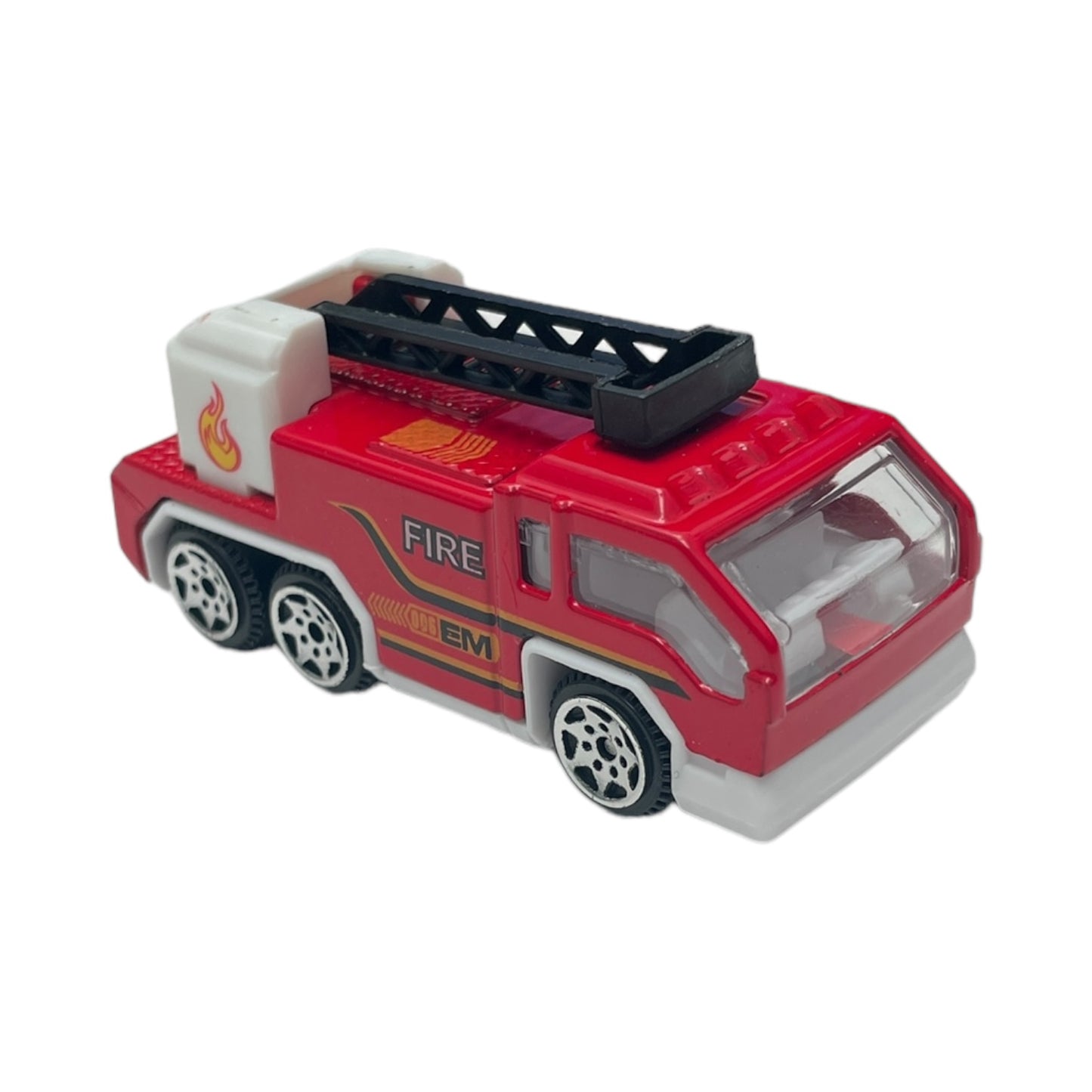 Set 5 mașini intervenție Power, metal/plastic, 1:64, roșu - EAN 5941944424246