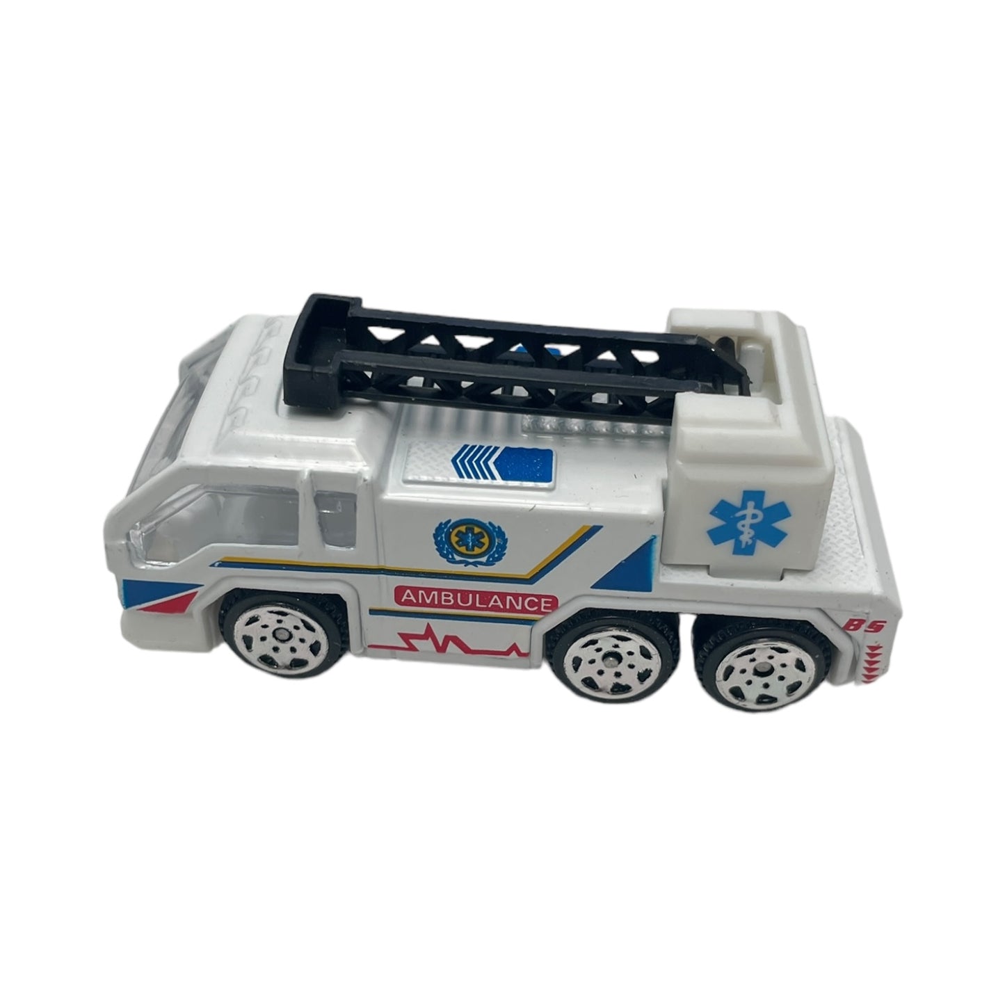 Set 5 mașini intervenție Super Power, scară 1:64, alb - EAN 0634474672991