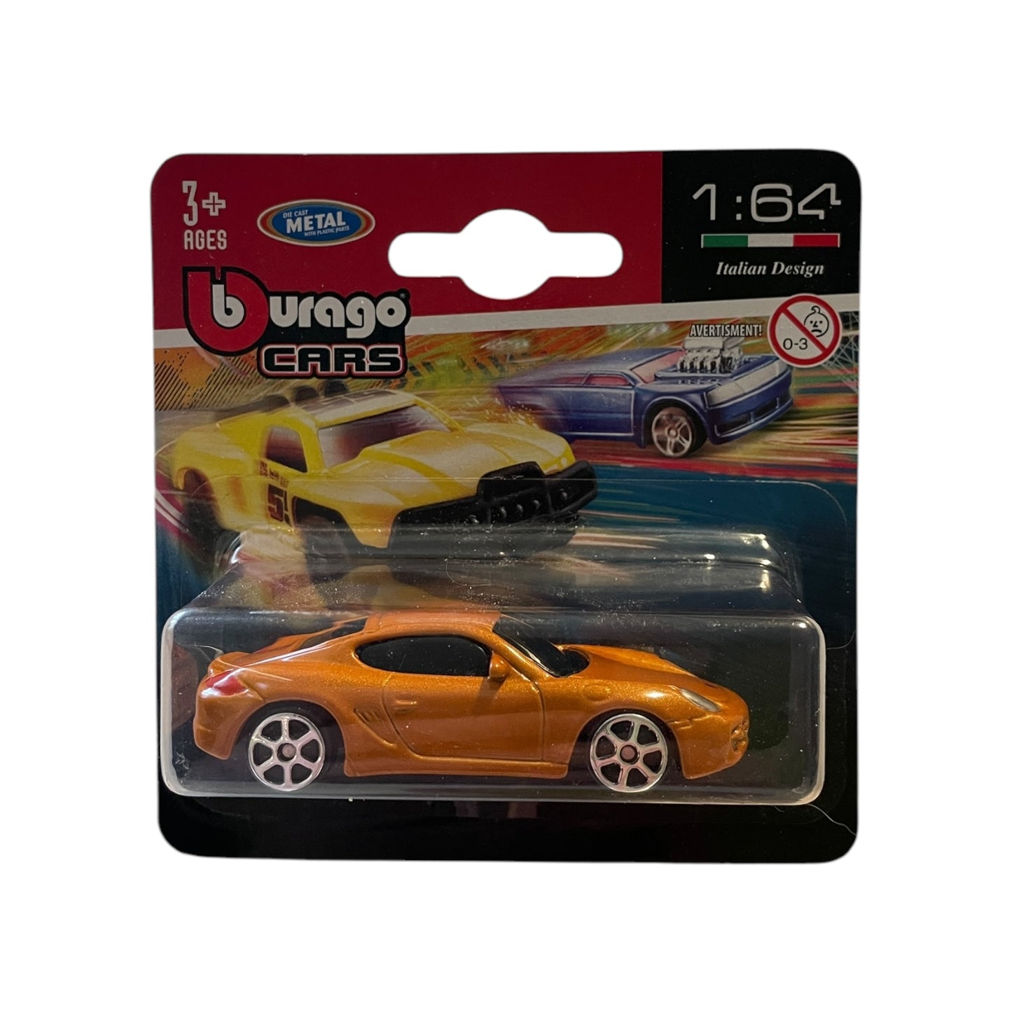 Mașina de jucărie Bburago Porsche Cayman S, metal die-cast, bronz metalizat 🔳 0634474673639