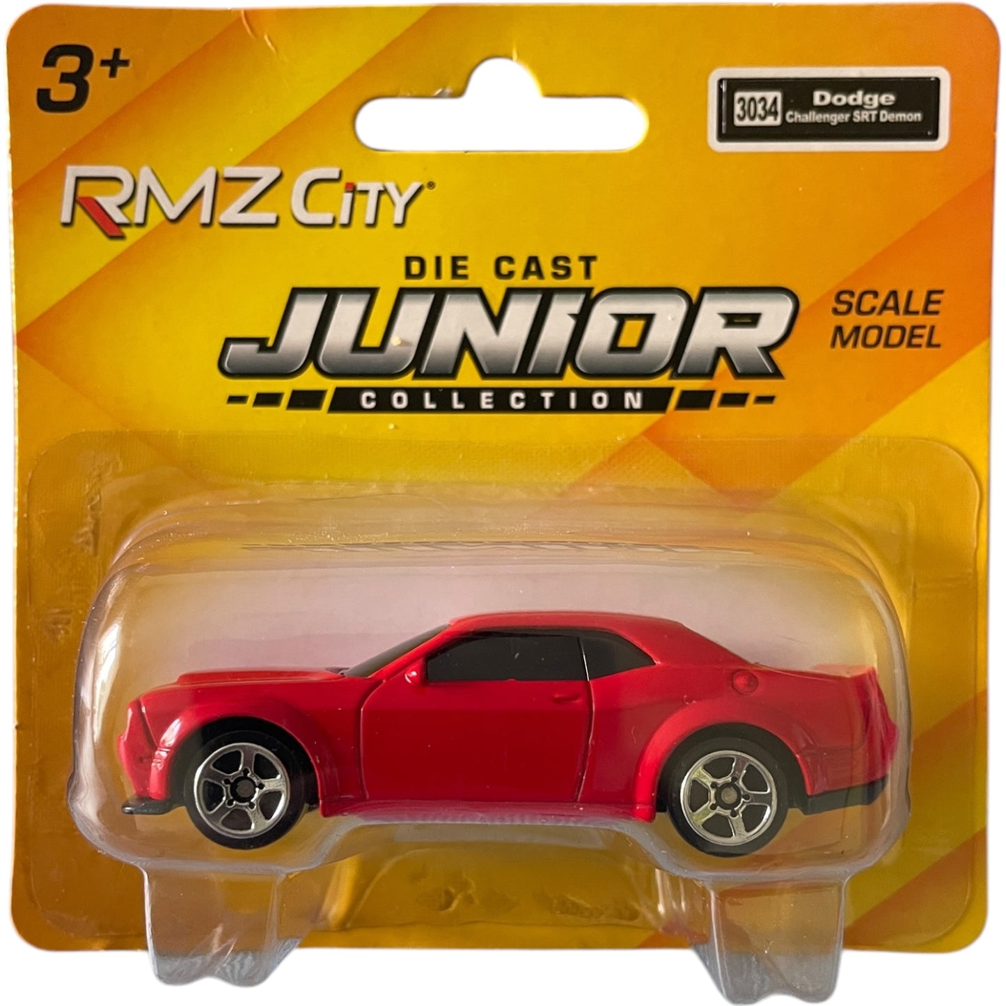 Masina jucarie Dodge Challenger, metal, rosu, scara 1:64 - EAN 0634474673721