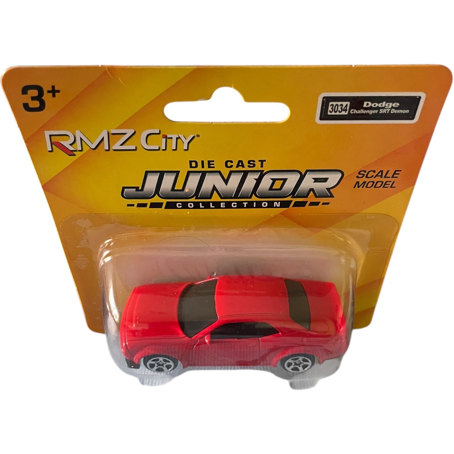 Masina jucarie Dodge Challenger, metal, rosu, scara 1:64 - EAN 0634474673721