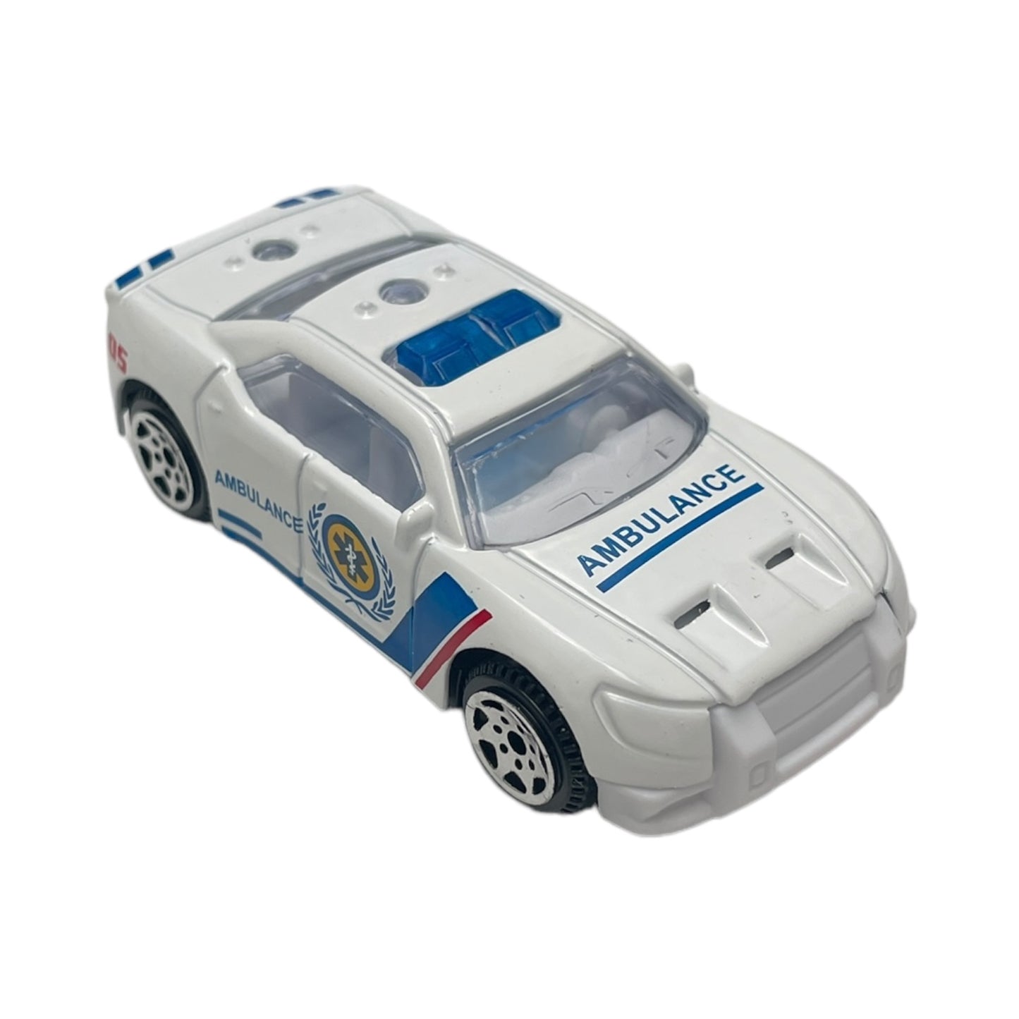 Set 5 mașini intervenție Super Power, scară 1:64, alb - EAN 0634474672991