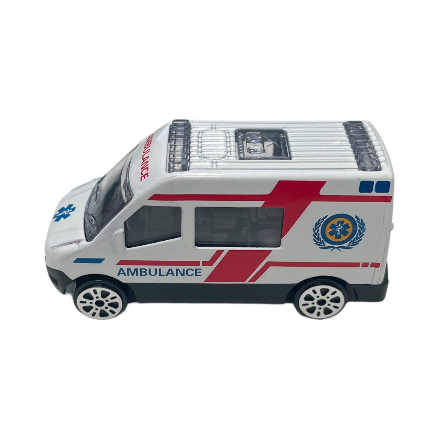 Set 5 mașini intervenție Super Power, scară 1:64, alb - EAN 0634474672991