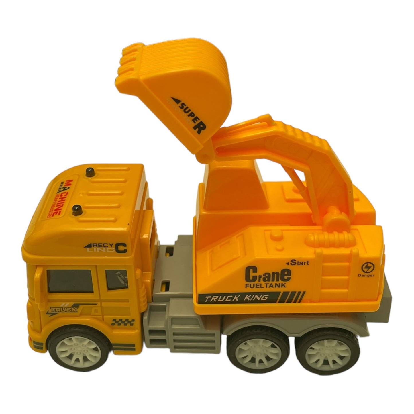 Set jucării colecție, 6 mașini construcții Truck King, scară 1:43, multicolor 🔳 0634474673004