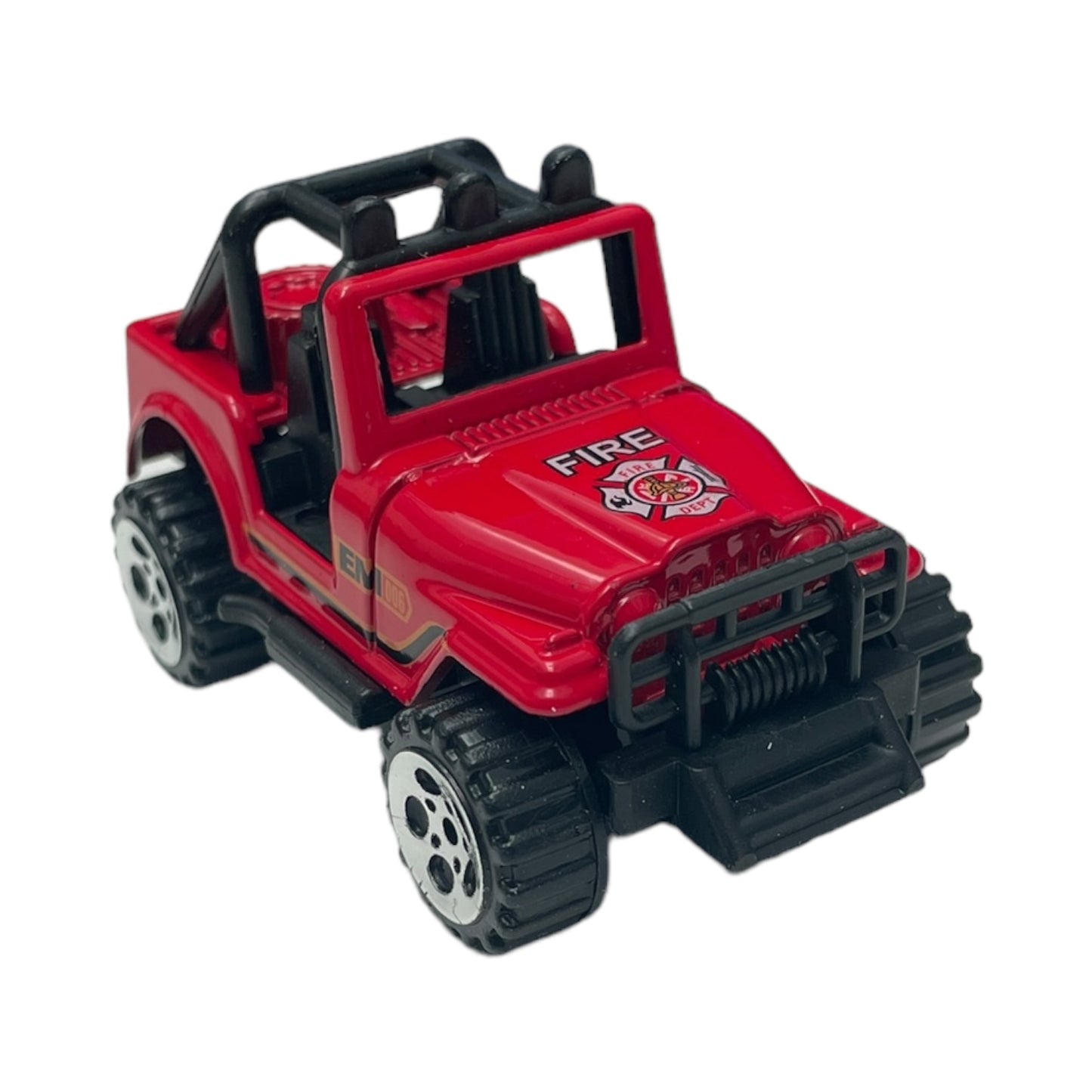 Set 5 mașini intervenție Power, metal/plastic, 1:64, roșu - EAN 5941944424246