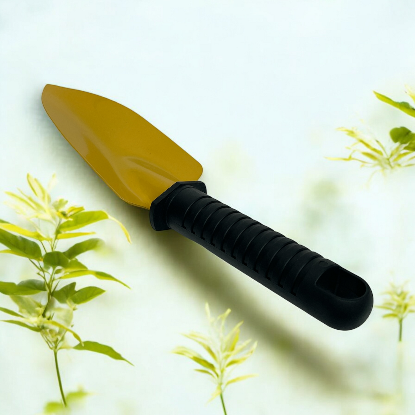 Plantator pentru grădină, oțel rezistent, mâner ergonomic PVC, galben/negru 🔳 3276000342120