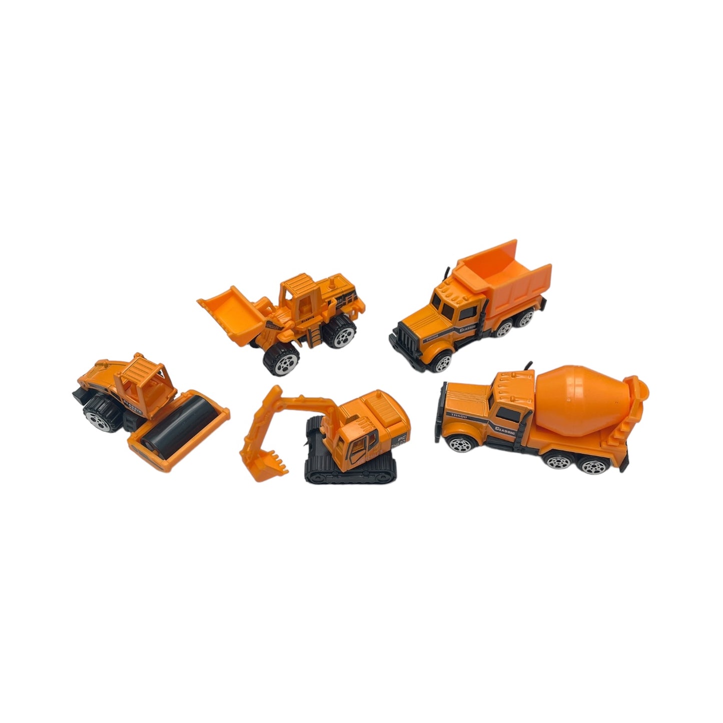 Set 5 mașini construcții Super Power, scară 1:64, galben - EAN 5941944424239