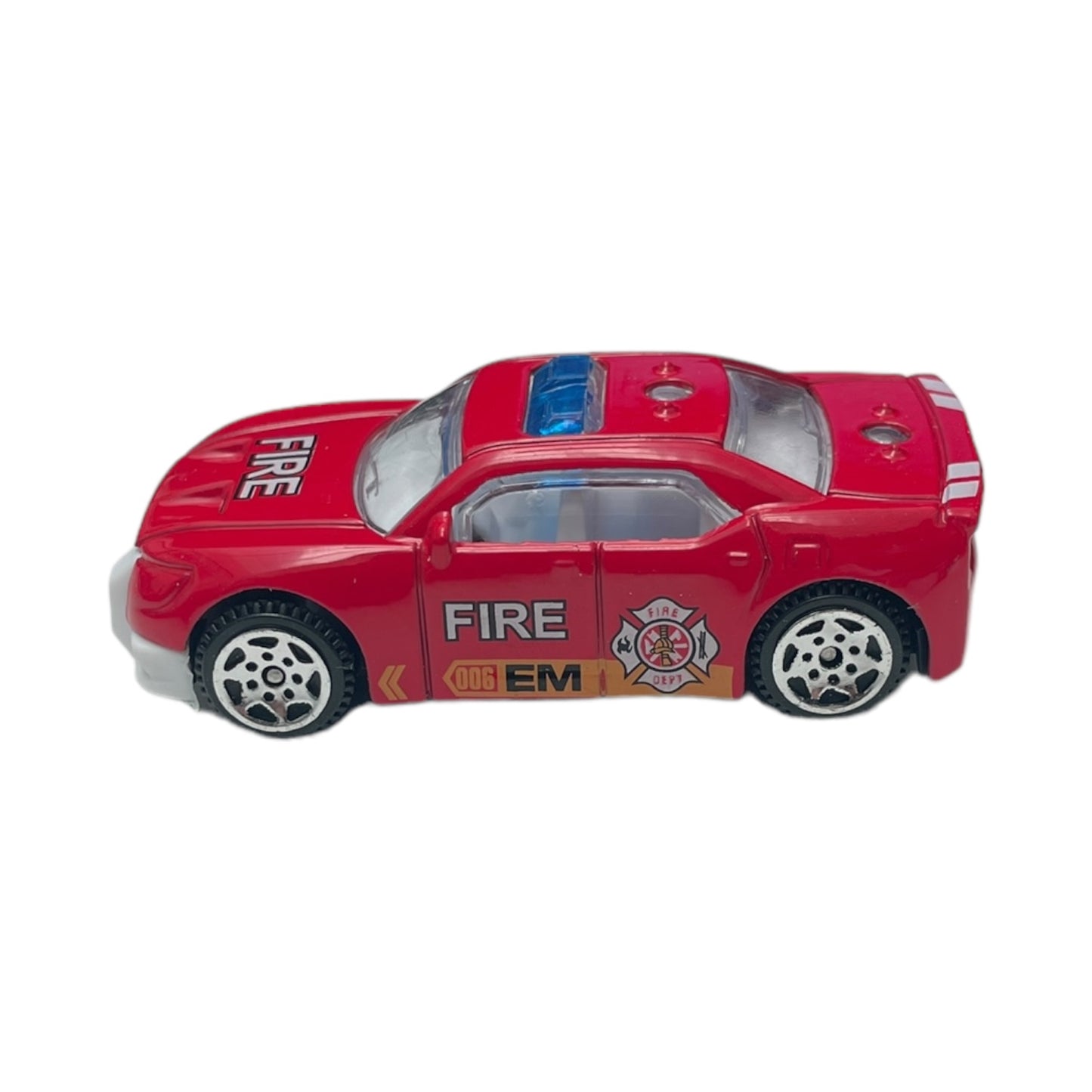 Set jucarii interventie 5 masini Super Power, metal/plastic, scara 1:64, rosu 🔳 EAN 5941944424246
