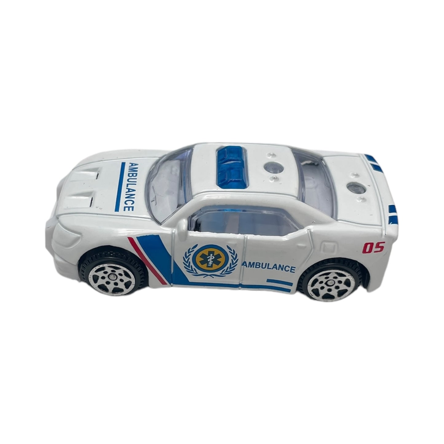 Set 5 mașini intervenție Super Power, scară 1:64, alb - EAN 0634474672991