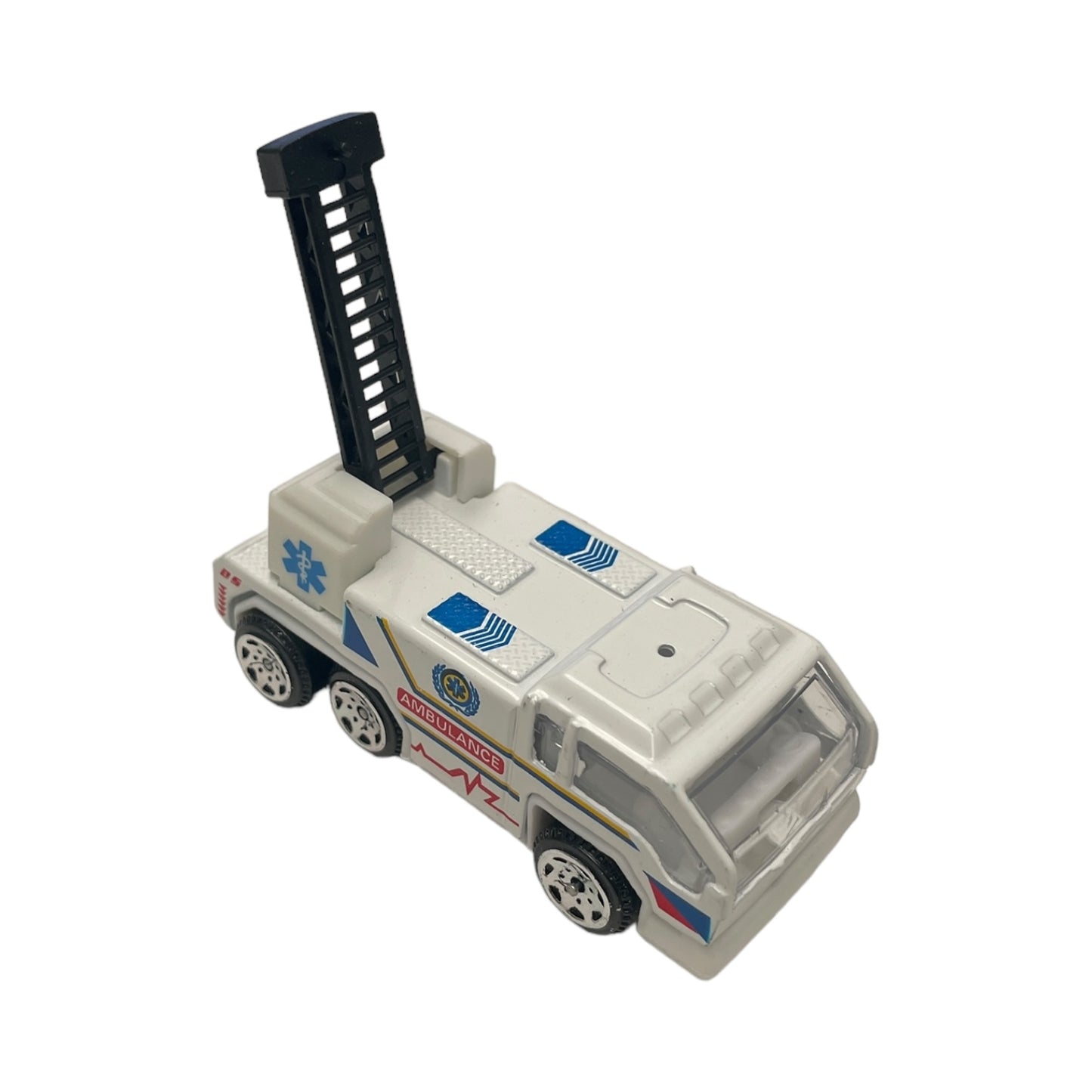 Set 5 mașini intervenție Super Power, scară 1:64, alb - EAN 0634474672991
