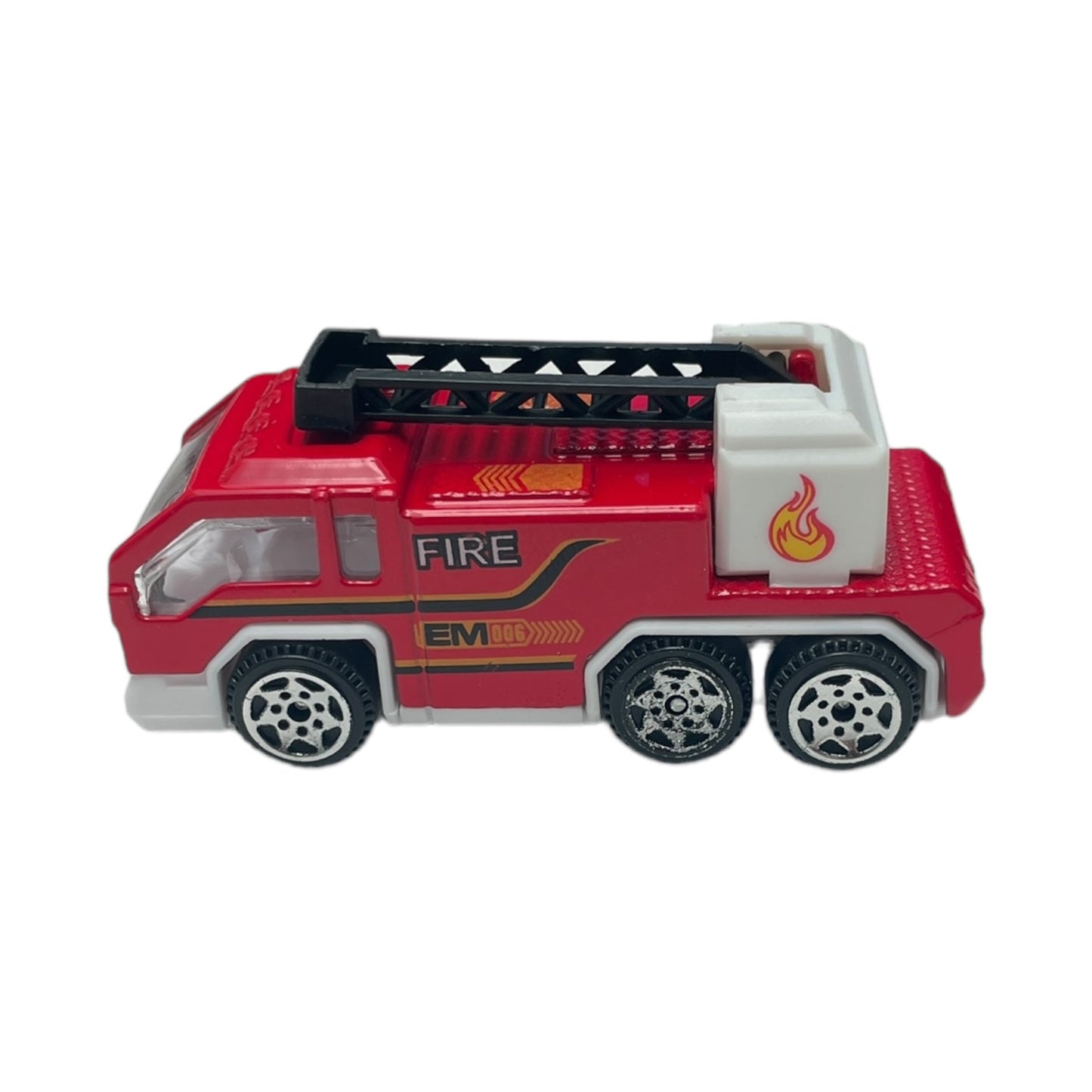 Set jucarii interventie 5 masini Super Power, metal/plastic, scara 1:64, rosu 🔳 EAN 5941944424246