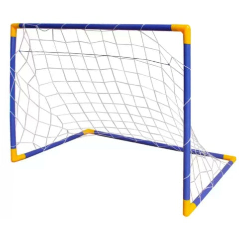 Set poarta de fotbal cu plasa, minge si pompa, ideal pentru copii 🔳 EAN 8426662047957