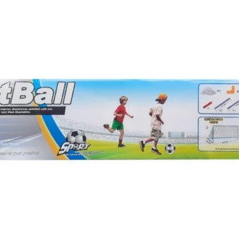 Set poarta de fotbal cu plasa, minge si pompa, ideal pentru copii 🔳 EAN 8426662047957