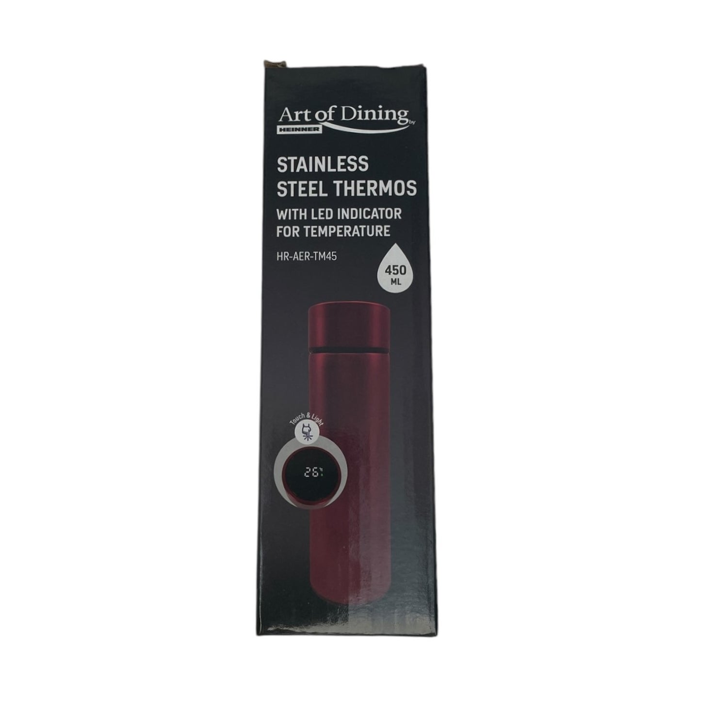 Termos Art of Dining Heinner inox 450 ml cu indicator LED temperatură 🔳 5949088578443