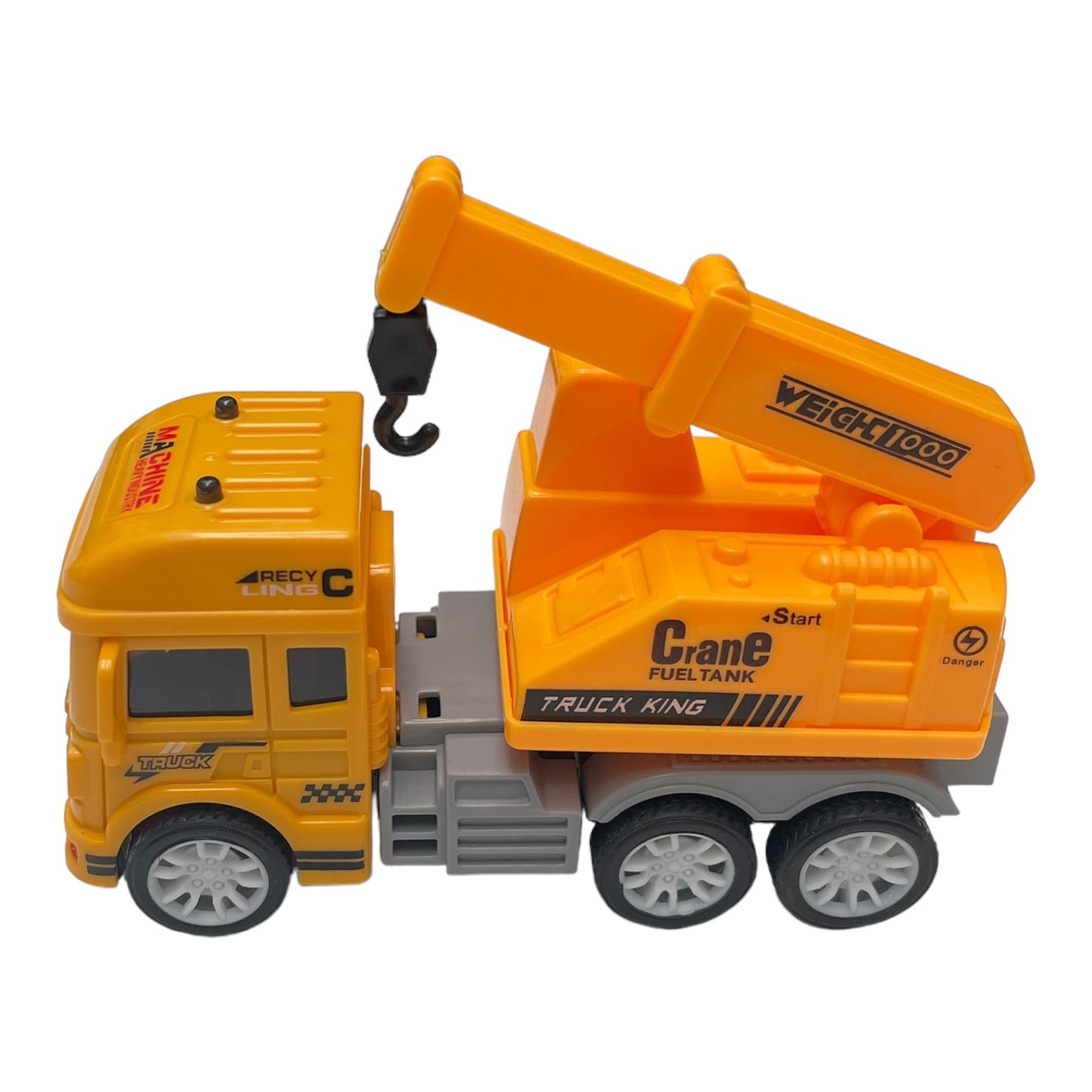 Set jucării colecție, 6 mașini construcții Truck King, scară 1:43, multicolor 🔳 0634474673004
