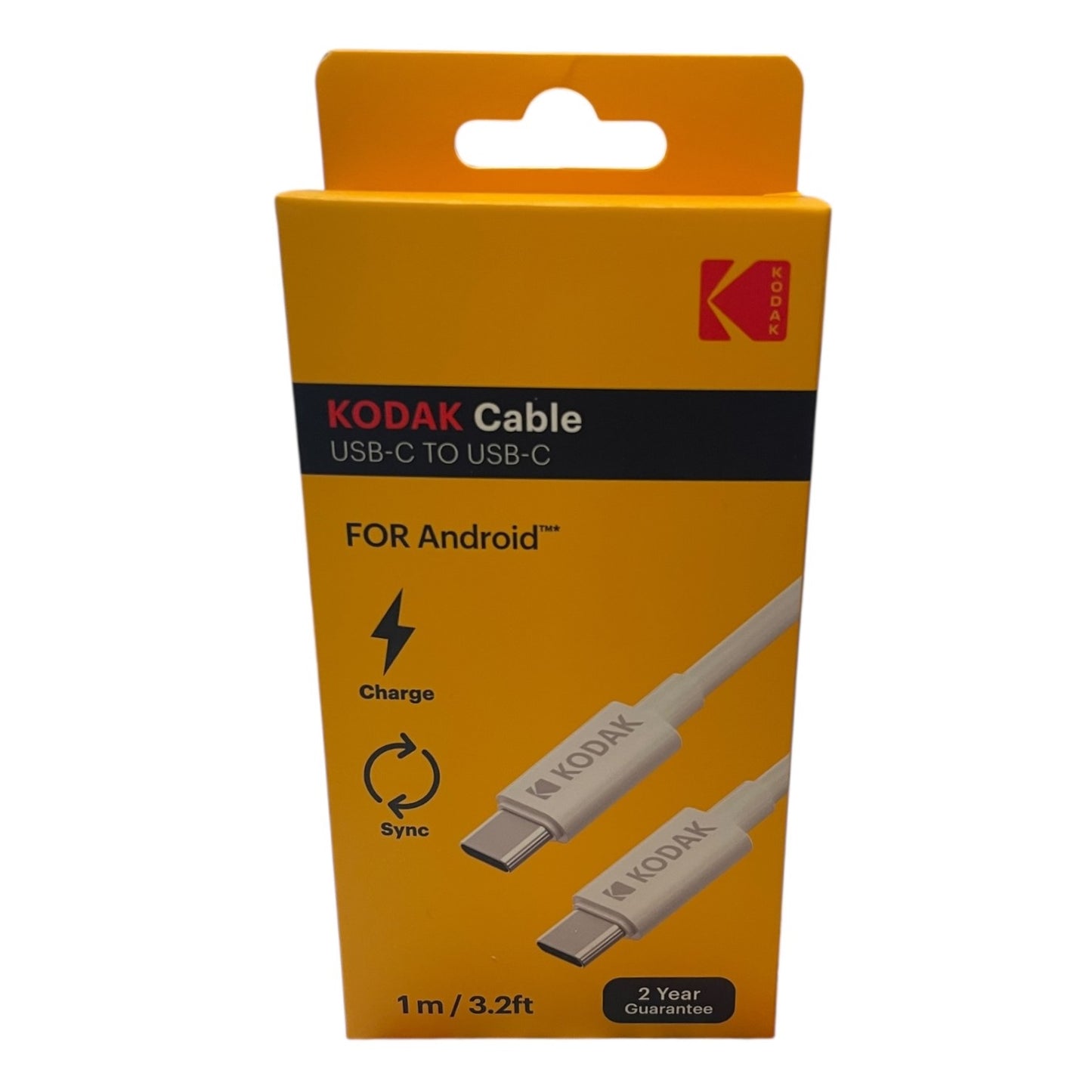 Kodak cablu de date USB-C la USB-C 1m 2A 10W 5V – EAN 887930425970