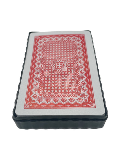 Cărți de joc, plastic 100%, ultrarezistente la apă, 54 bucăți, standard, roșu 🔳 5941944424192