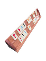 Joc rummy clasic, tabla lemn masiv, 106 piese, finisaj mahon - EAN 5941944424215