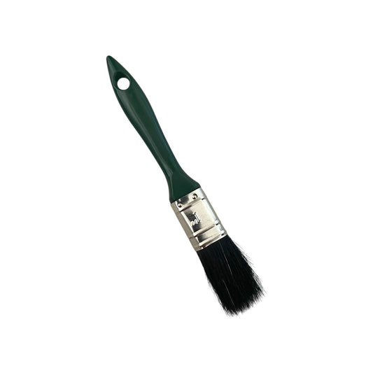 Pensula vopsit cu maner ergonomic lemn, culoare verde inchis