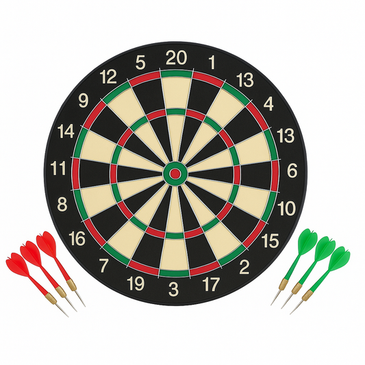 Joc darts 2 fete, 6 sageti incluse, rama material premium – EAN 5940000000244